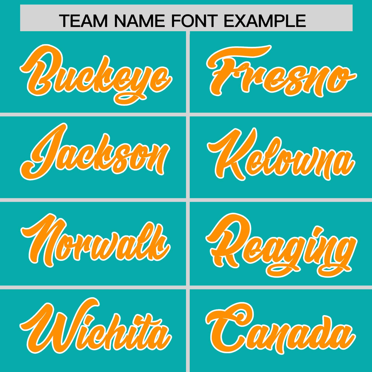 Custom Aqua Orange and White Side Stripe Pattern Authentic American Football Jersey