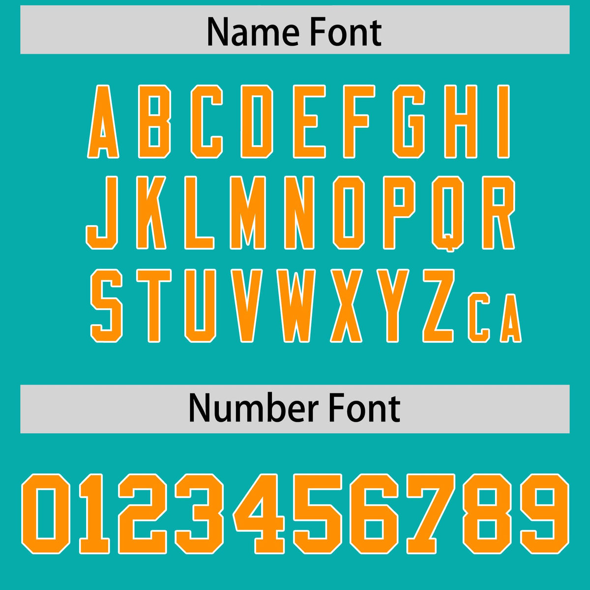 Custom Aqua Orange and White Side Stripe Pattern Authentic American Football Jersey