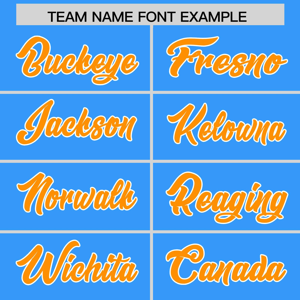 Custom Light Blue Orange and White Side Stripe Pattern Authentic American Football Jersey