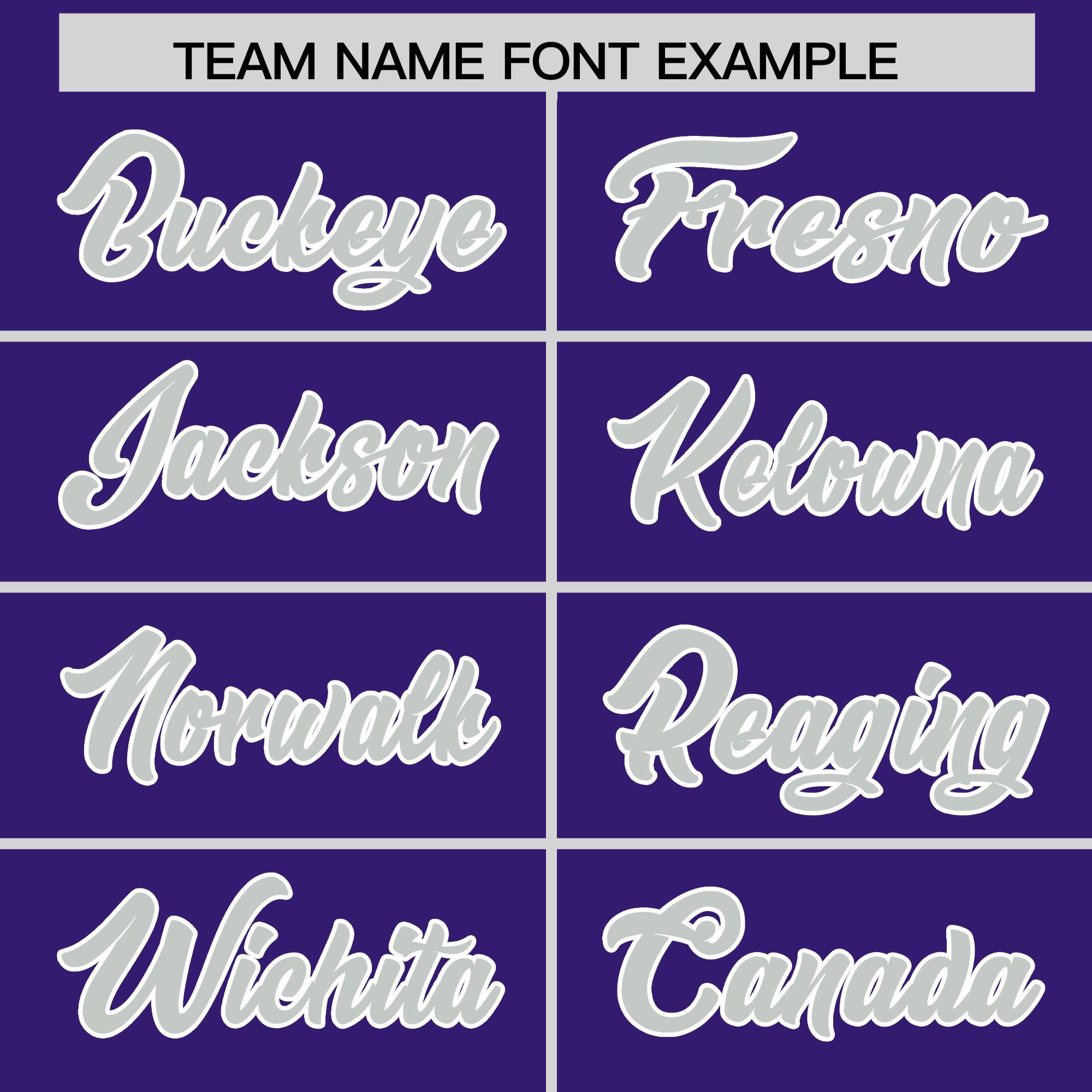 Custom Purple Gray and White Side Stripe Pattern Authentic American Football Jersey