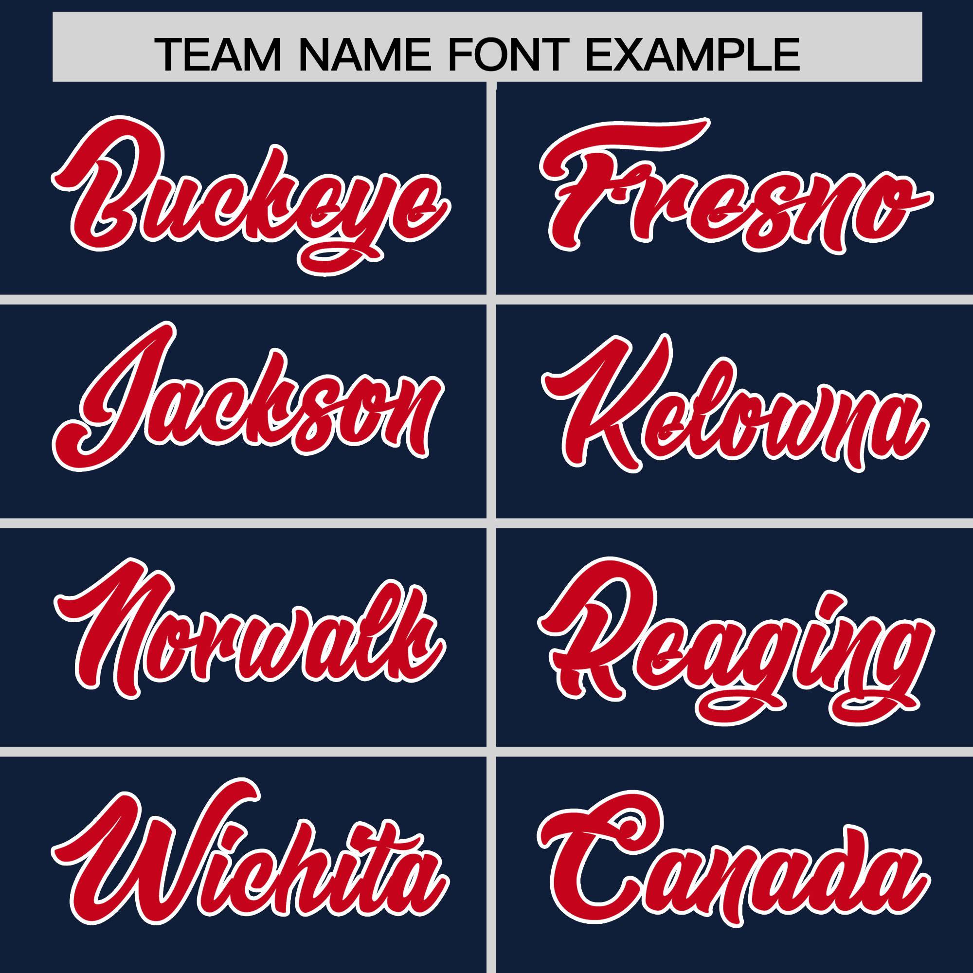 Custom Navy Red and White Side Stripe Pattern Authentic American Football Jersey