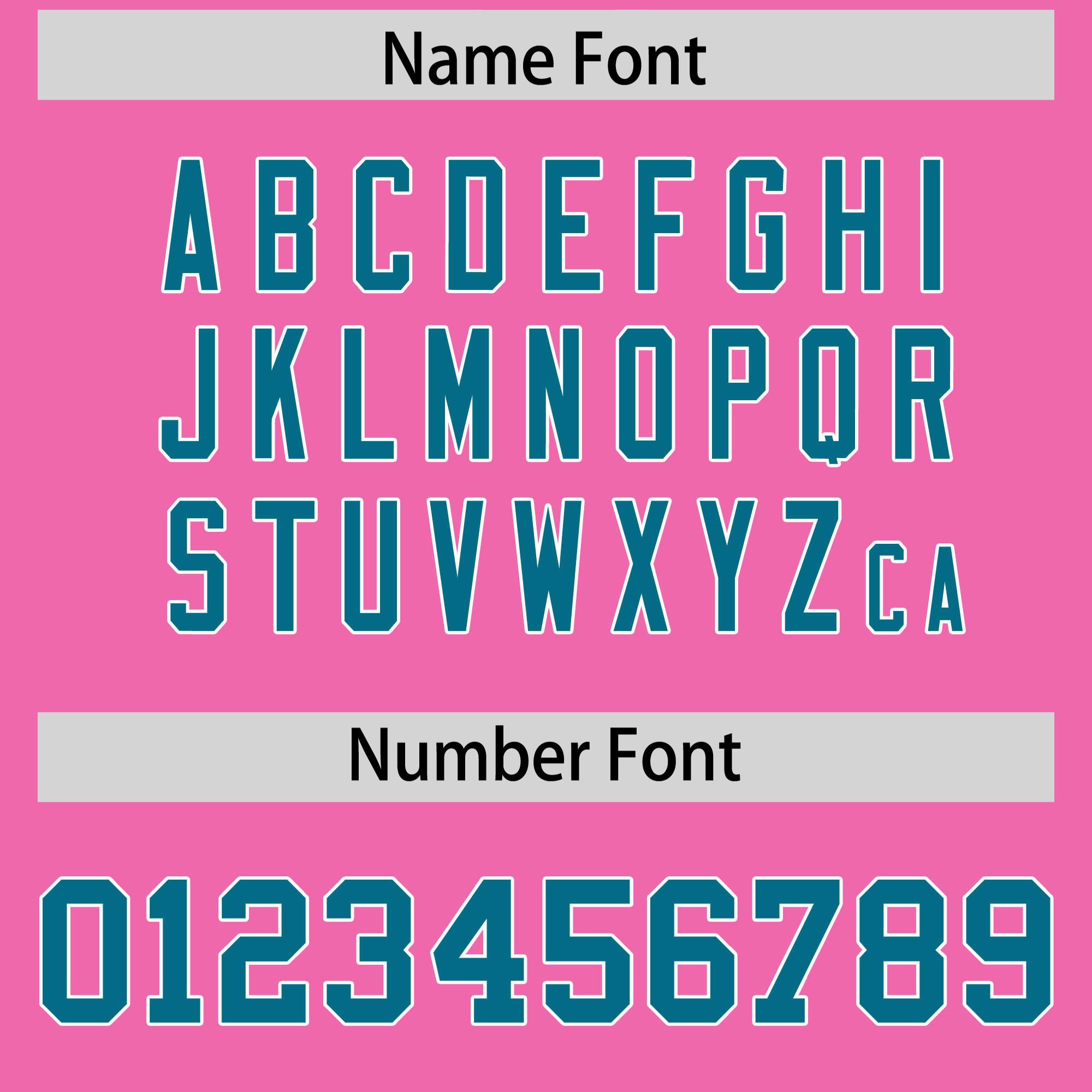 Custom Pink Aqua and White Side Stripe Pattern Authentic American Football Jersey