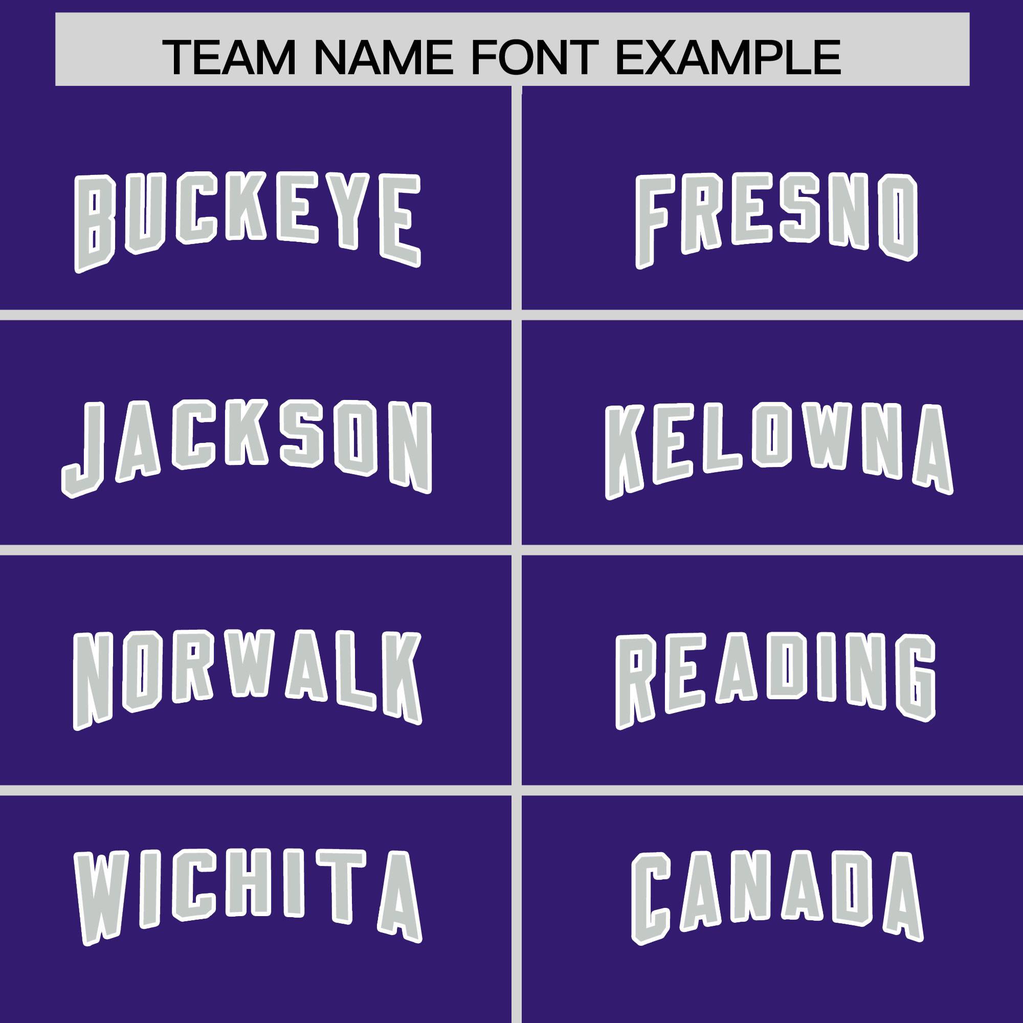 Custom Purple Gray and White Side Stripe Pattern Authentic American Football Jersey