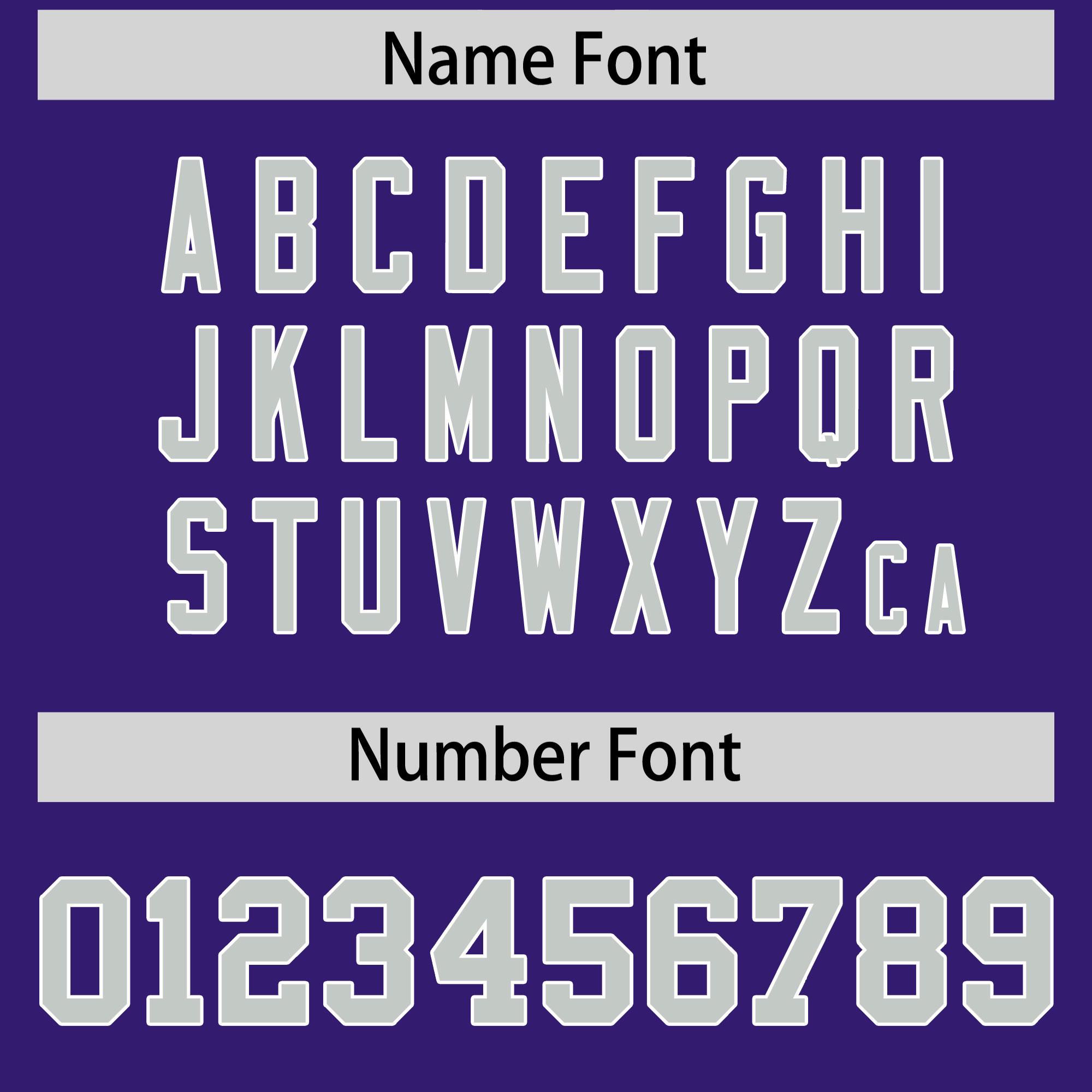 Custom Purple Gray and White Side Stripe Pattern Authentic American Football Jersey