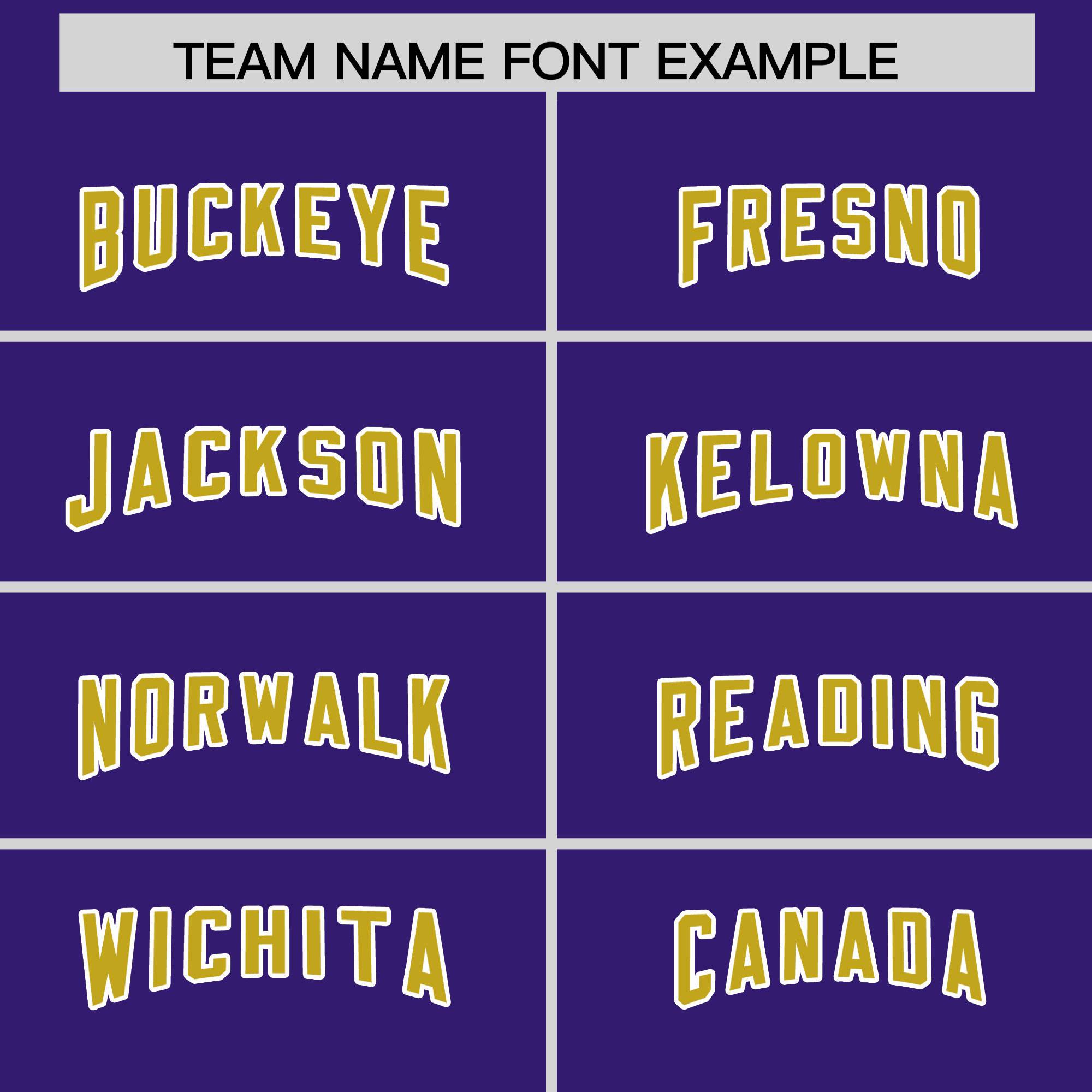 Custom Purple Old Gold and White Side Stripe Pattern Authentic American Football Jersey