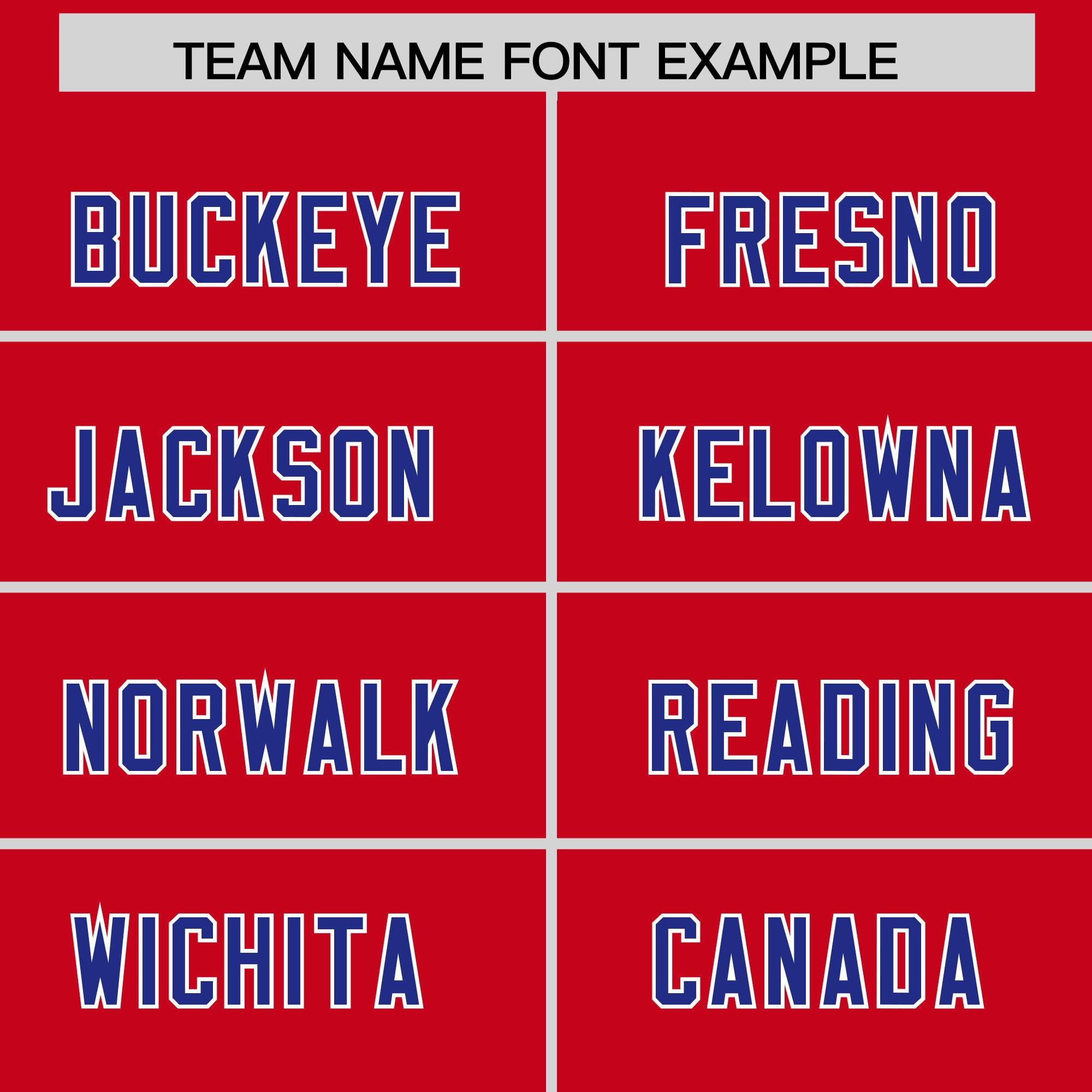 Custom Red Royal and White Side Stripe Pattern Authentic American Football Jersey