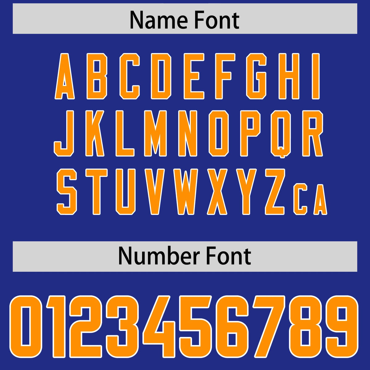 Custom Royal Gold Orange and White Side Stripe Pattern Authentic American Football Jersey