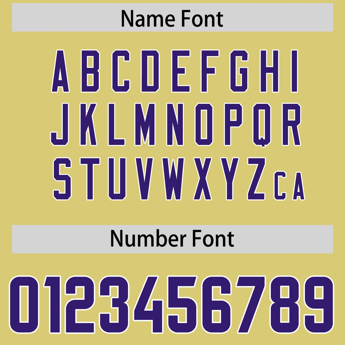 Custom Old Gold Purple and White Side Stripe Pattern Authentic American Football Jersey