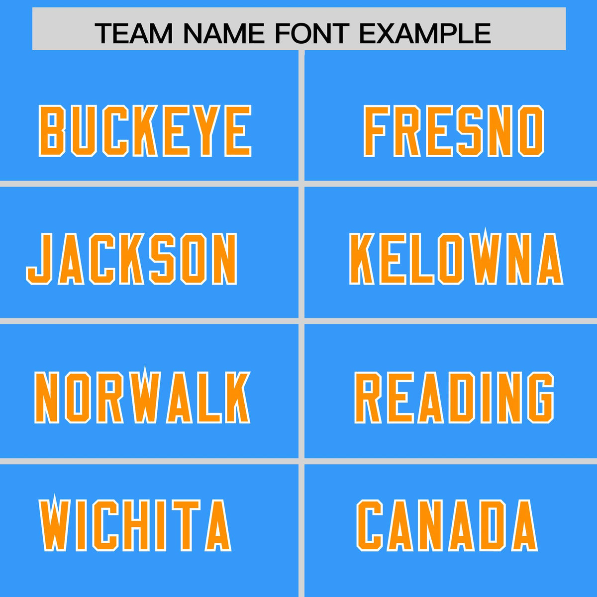 Custom Light Blue Orange and White Side Stripe Pattern Authentic American Football Jersey