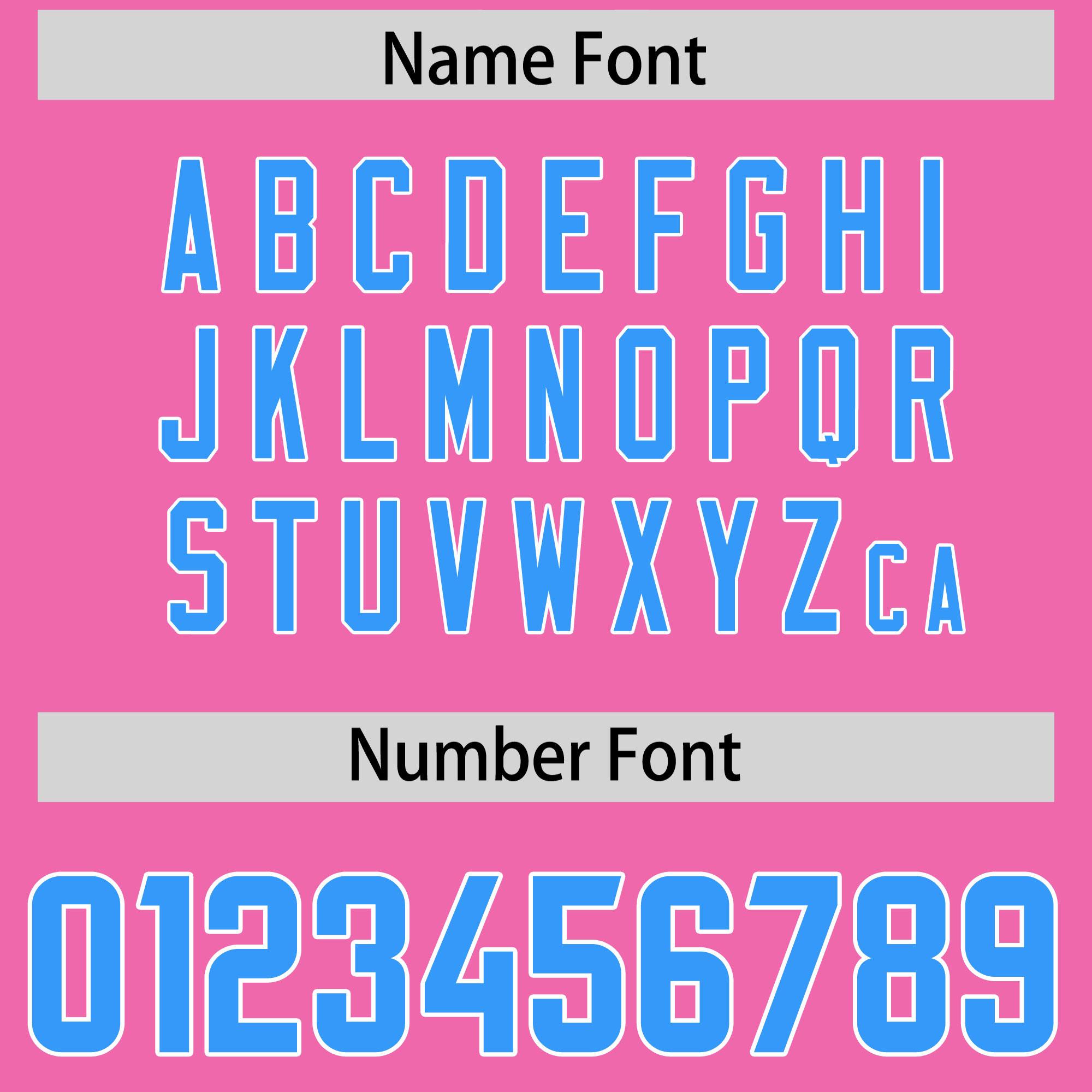 Custom Pink Light Blue and White Side Stripe Pattern Authentic American Football Jersey