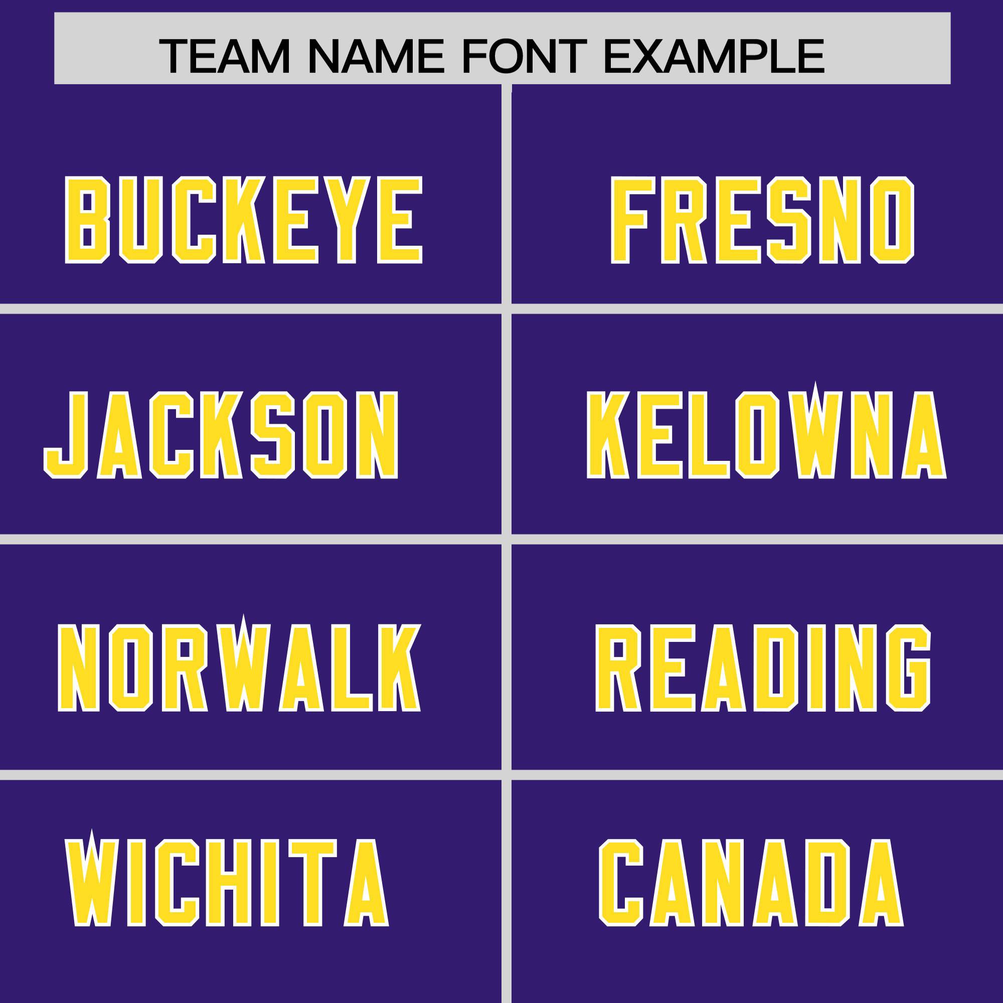 Custom Purple Gold and White Side Stripe Pattern Authentic American Football Jersey