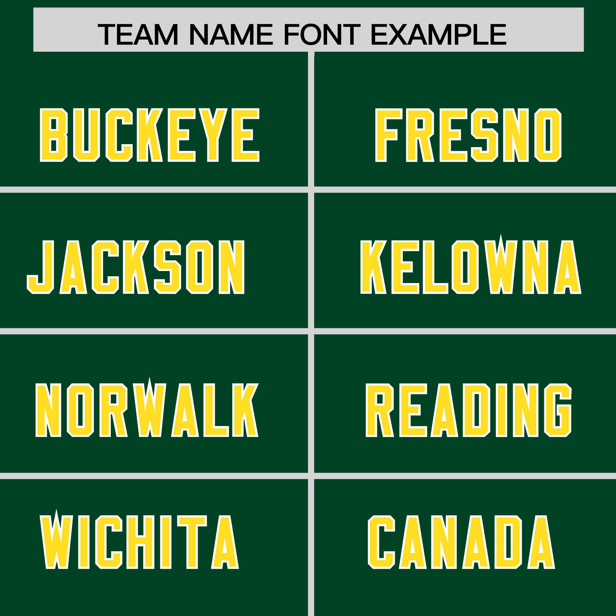 Custom Green Gold and White Side Stripe Pattern Authentic American Football Jersey