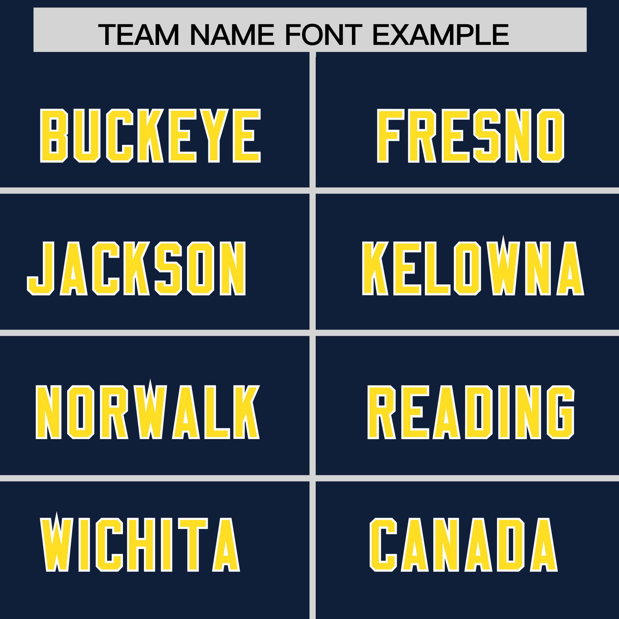 Custom Navy Gold and White Side Stripe Pattern Authentic American Football Jersey