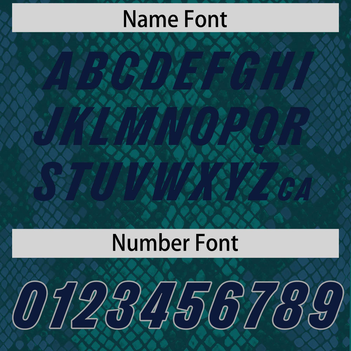 Custom Aqua Personalized Snakeskin Graffiti Pattern Authentic American Football Jersey