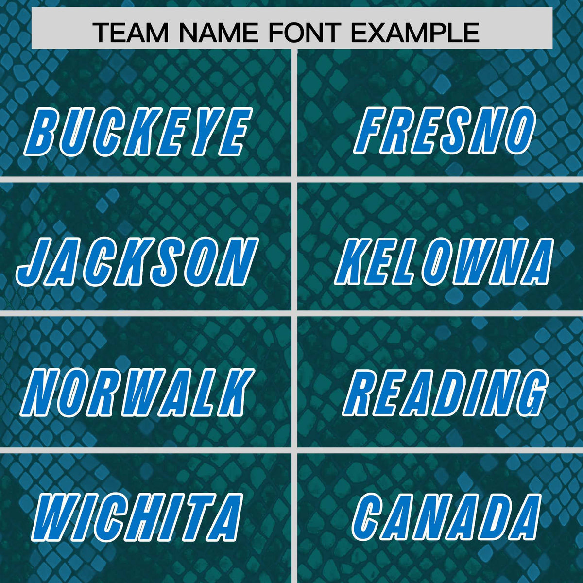 Custom Aqua Personalized Snakeskin Graffiti Pattern Authentic American Football Jersey