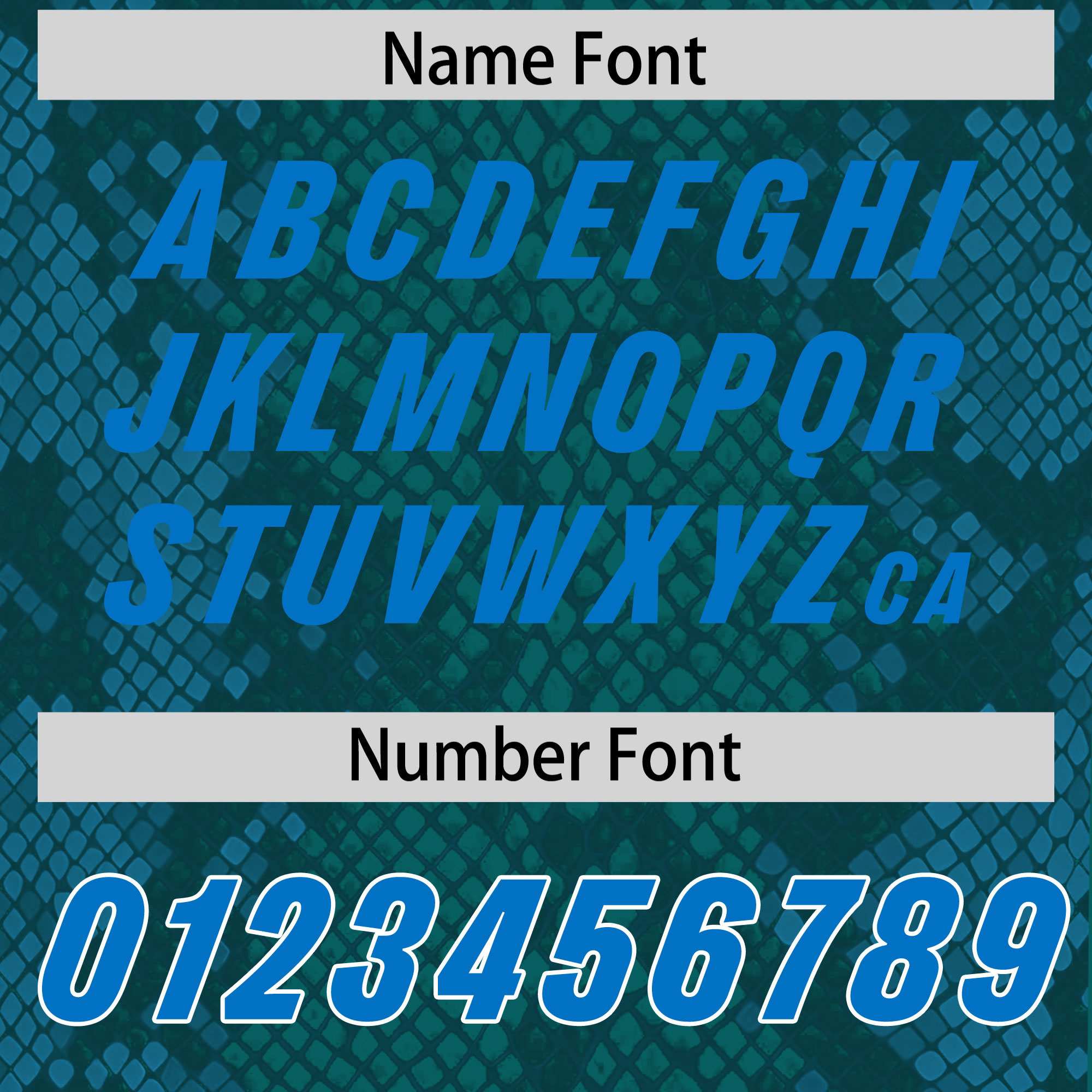 Custom Aqua Personalized Snakeskin Graffiti Pattern Authentic American Football Jersey