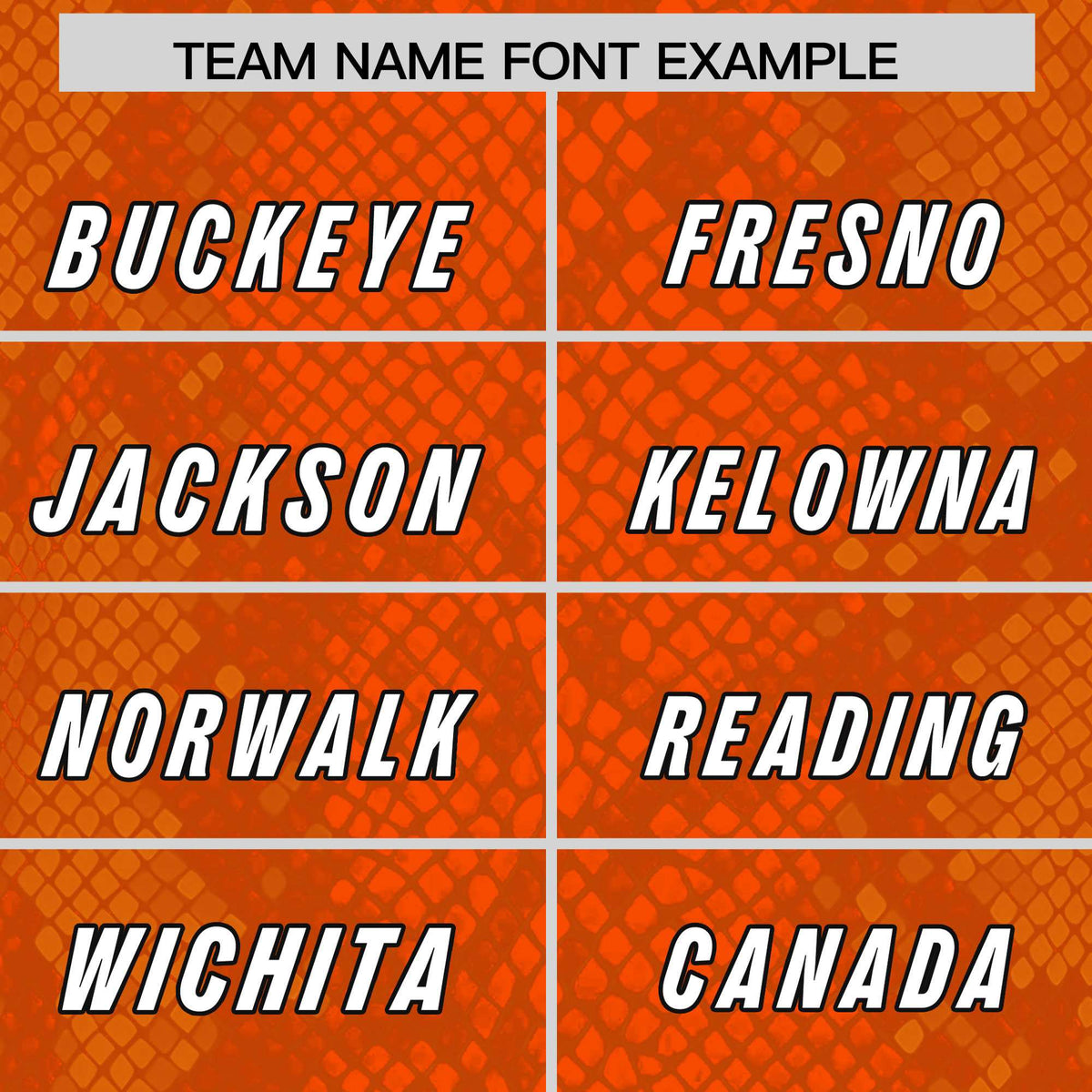 Custom Orange Personalized Snakeskin Graffiti Pattern Authentic American Football Jersey