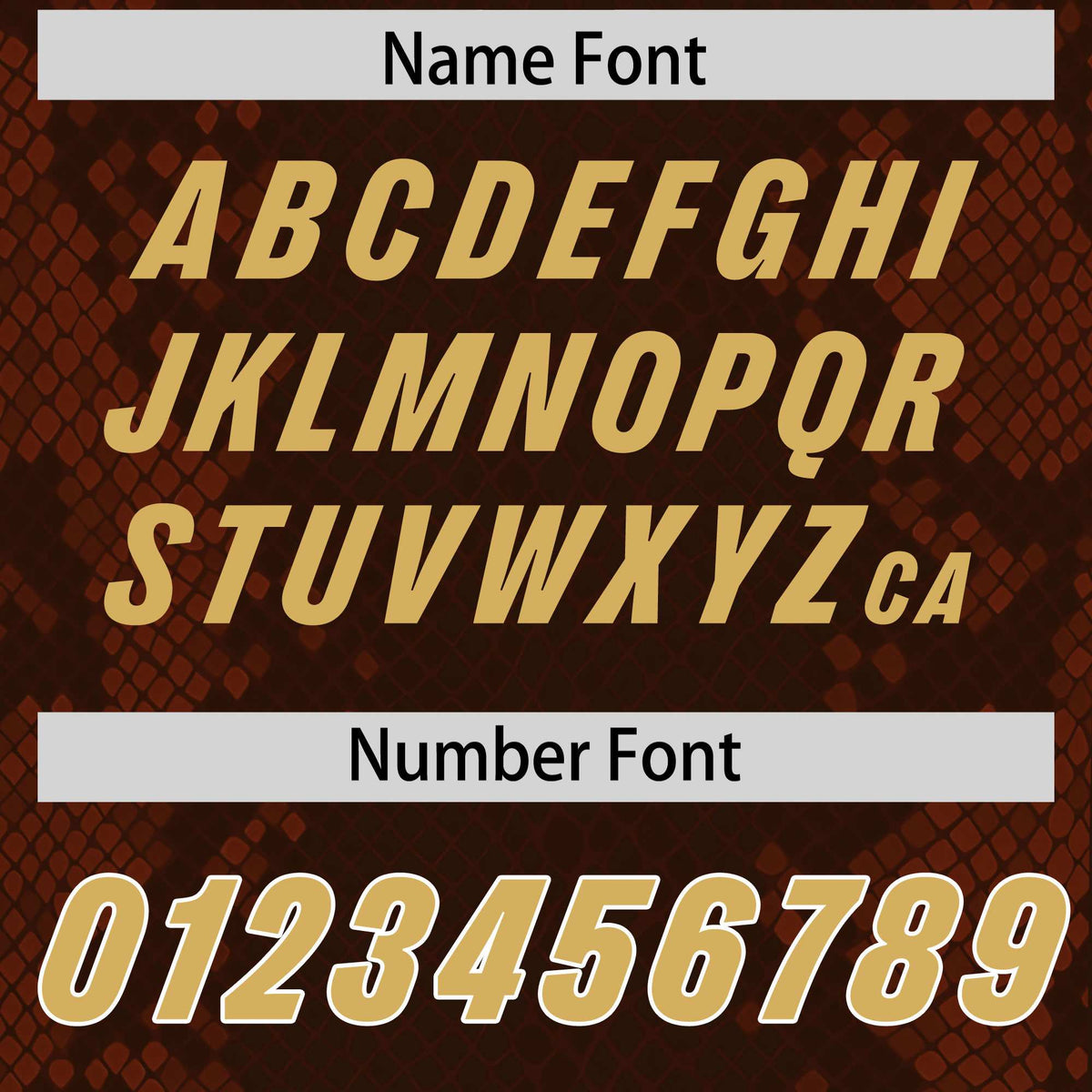 Custom Brown Personalized Snakeskin Graffiti Pattern Authentic American Football Jersey