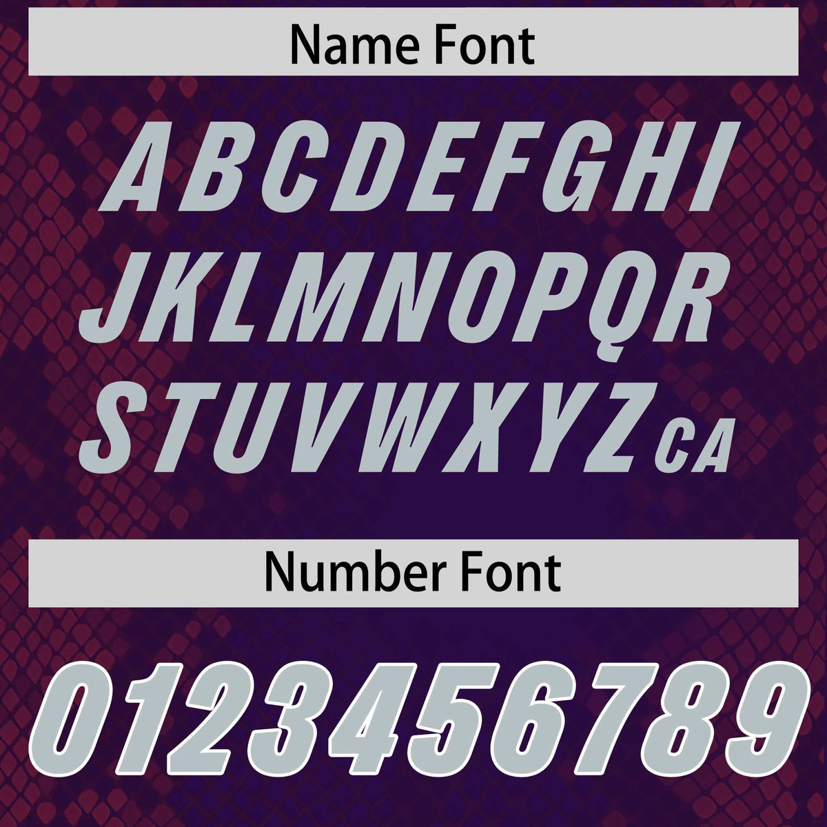 Custom Purple Personalized Snakeskin Graffiti Pattern Authentic American Football Jersey