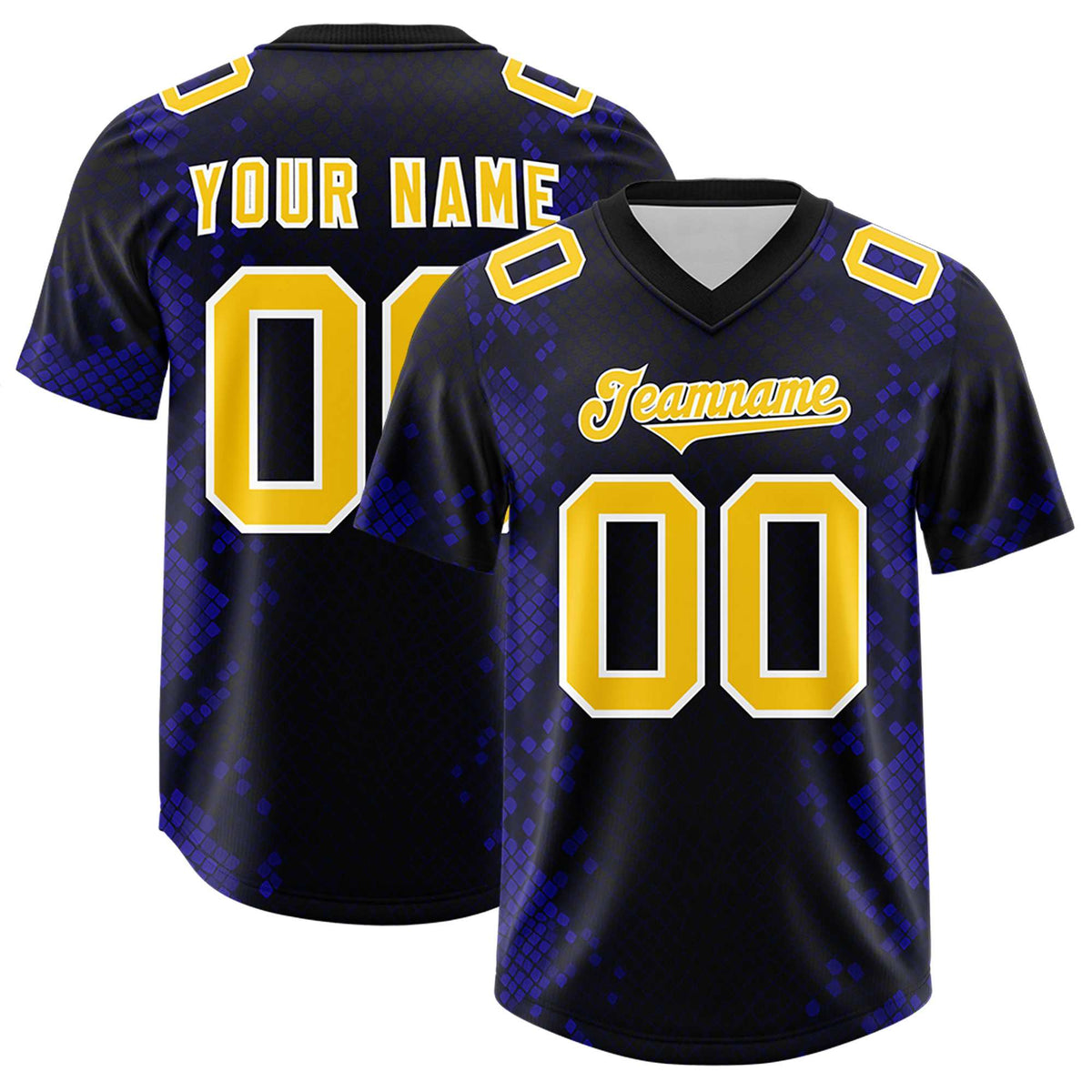 Custom Black Personalized Snakeskin Graffiti Pattern Authentic American Football Jersey