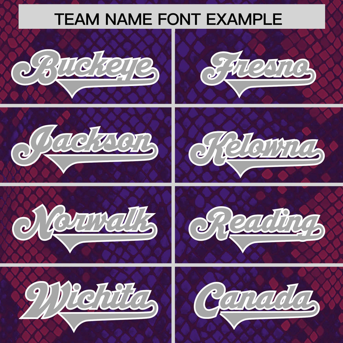 Custom Purple Personalized Snakeskin Graffiti Pattern Authentic American Football Jersey