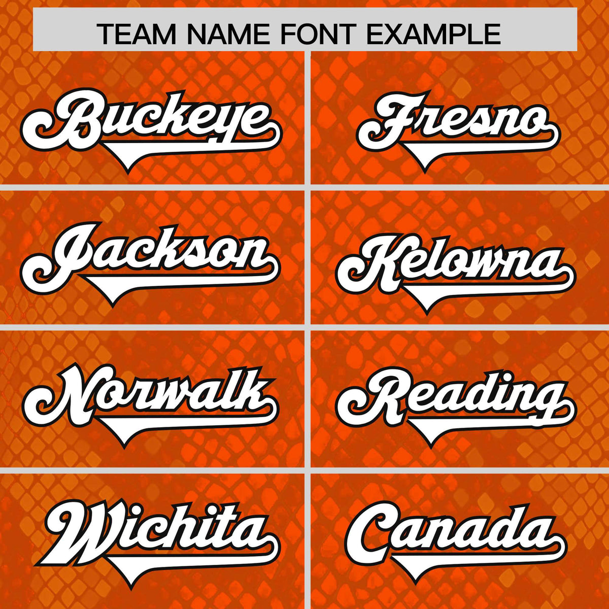 Custom Orange Personalized Snakeskin Graffiti Pattern Authentic American Football Jersey