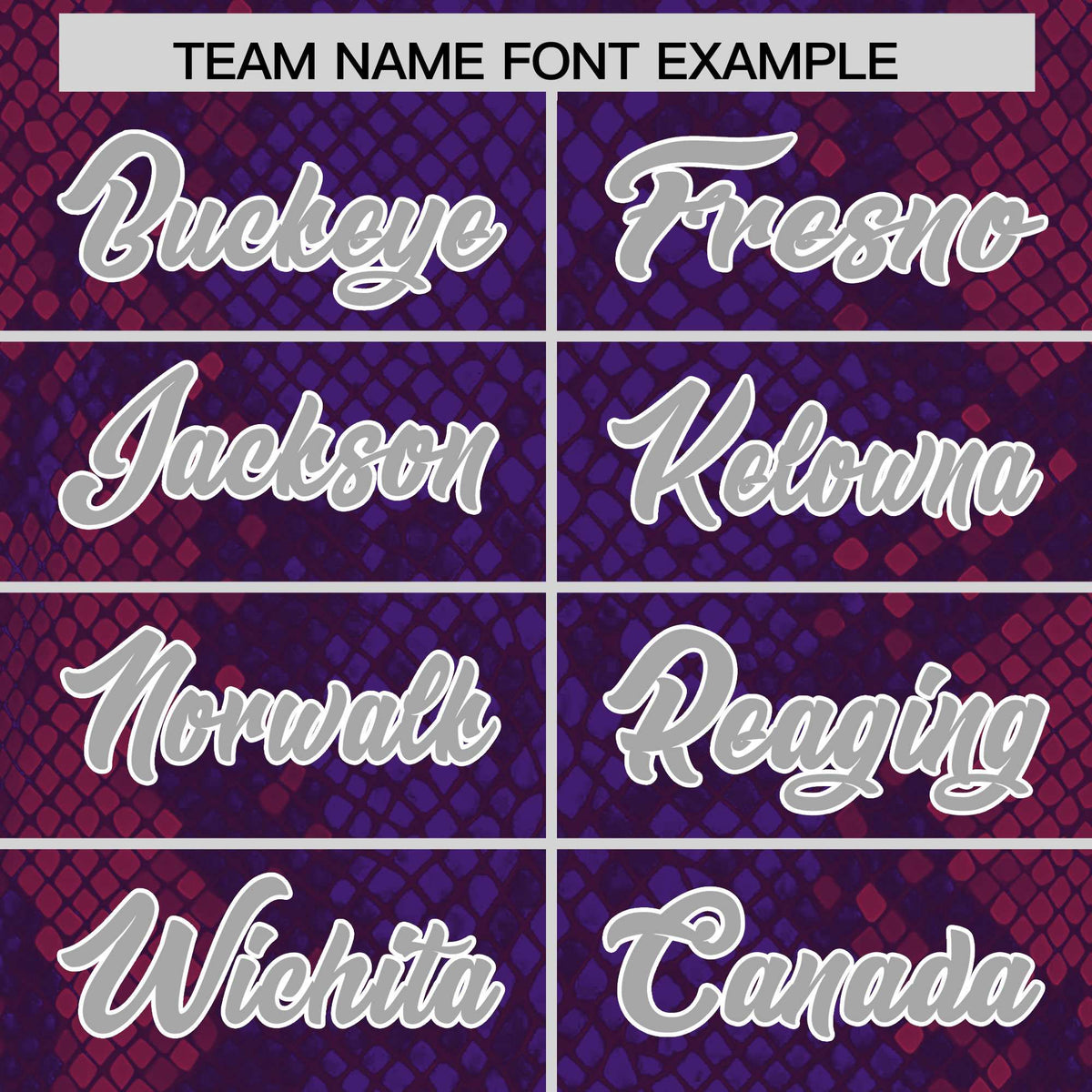 Custom Purple Personalized Snakeskin Graffiti Pattern Authentic American Football Jersey