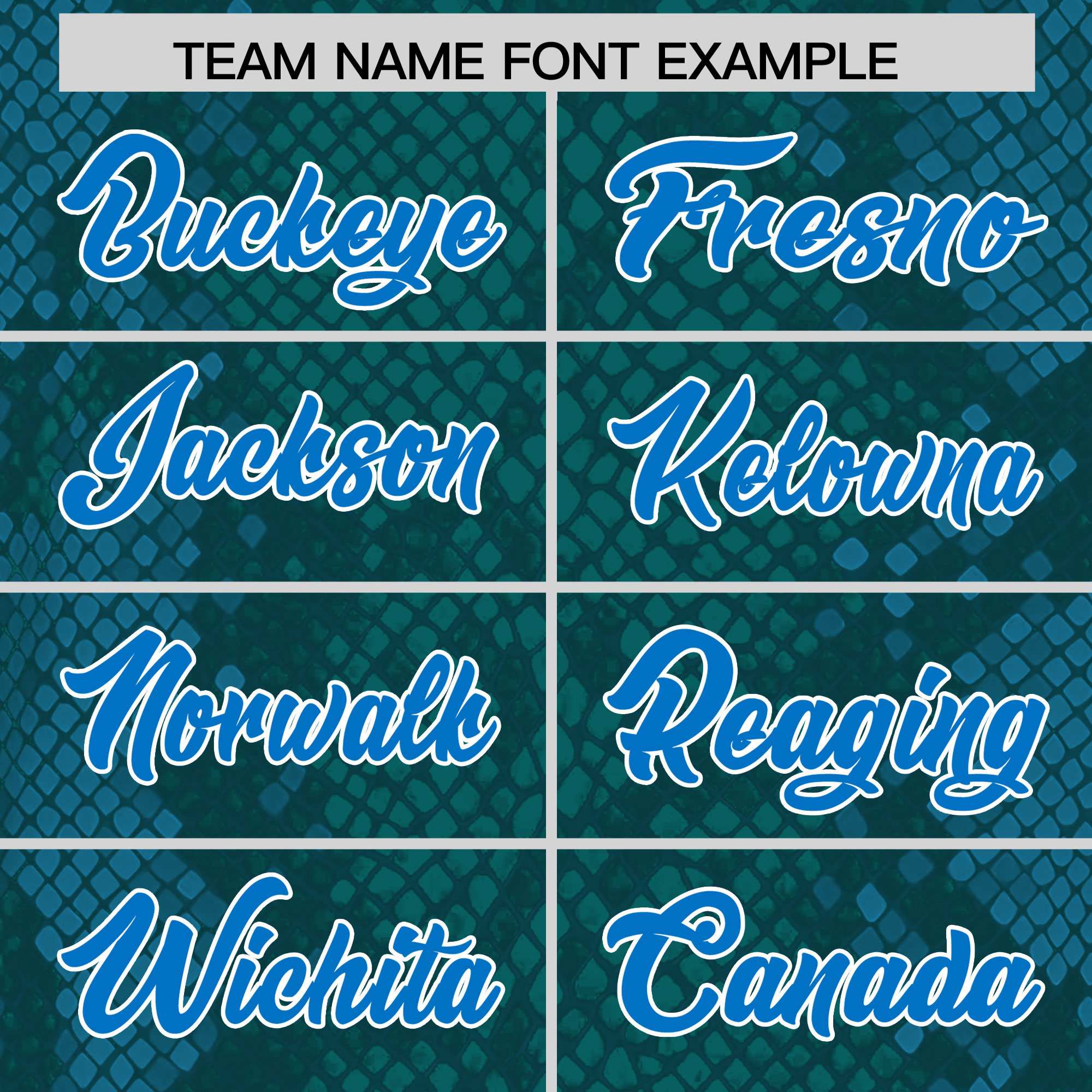 Custom Aqua Personalized Snakeskin Graffiti Pattern Authentic American Football Jersey