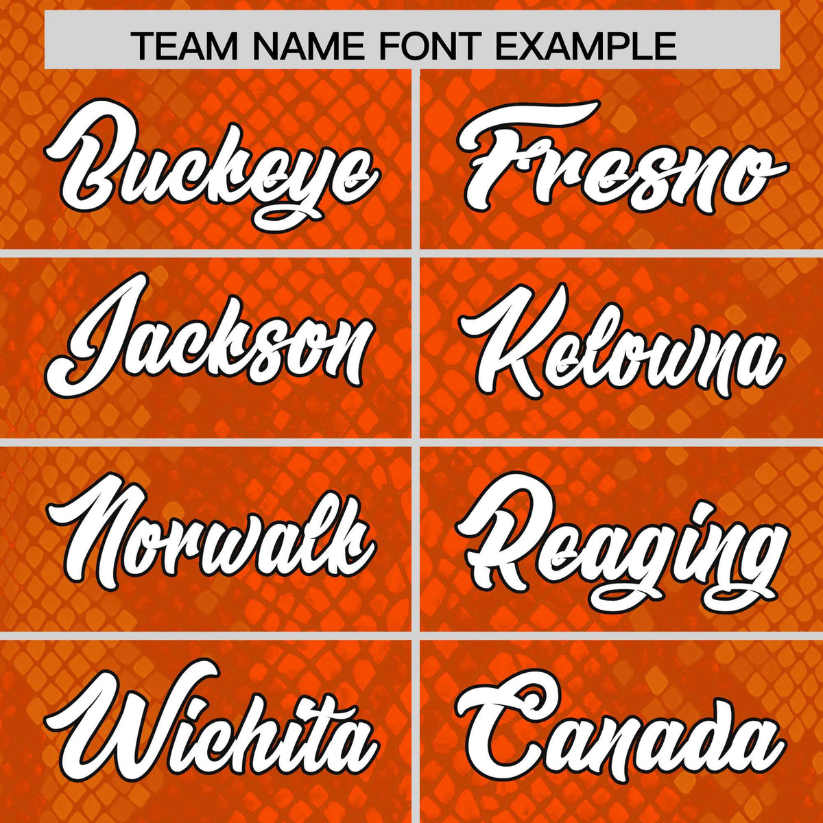 Custom Orange Personalized Snakeskin Graffiti Pattern Authentic American Football Jersey