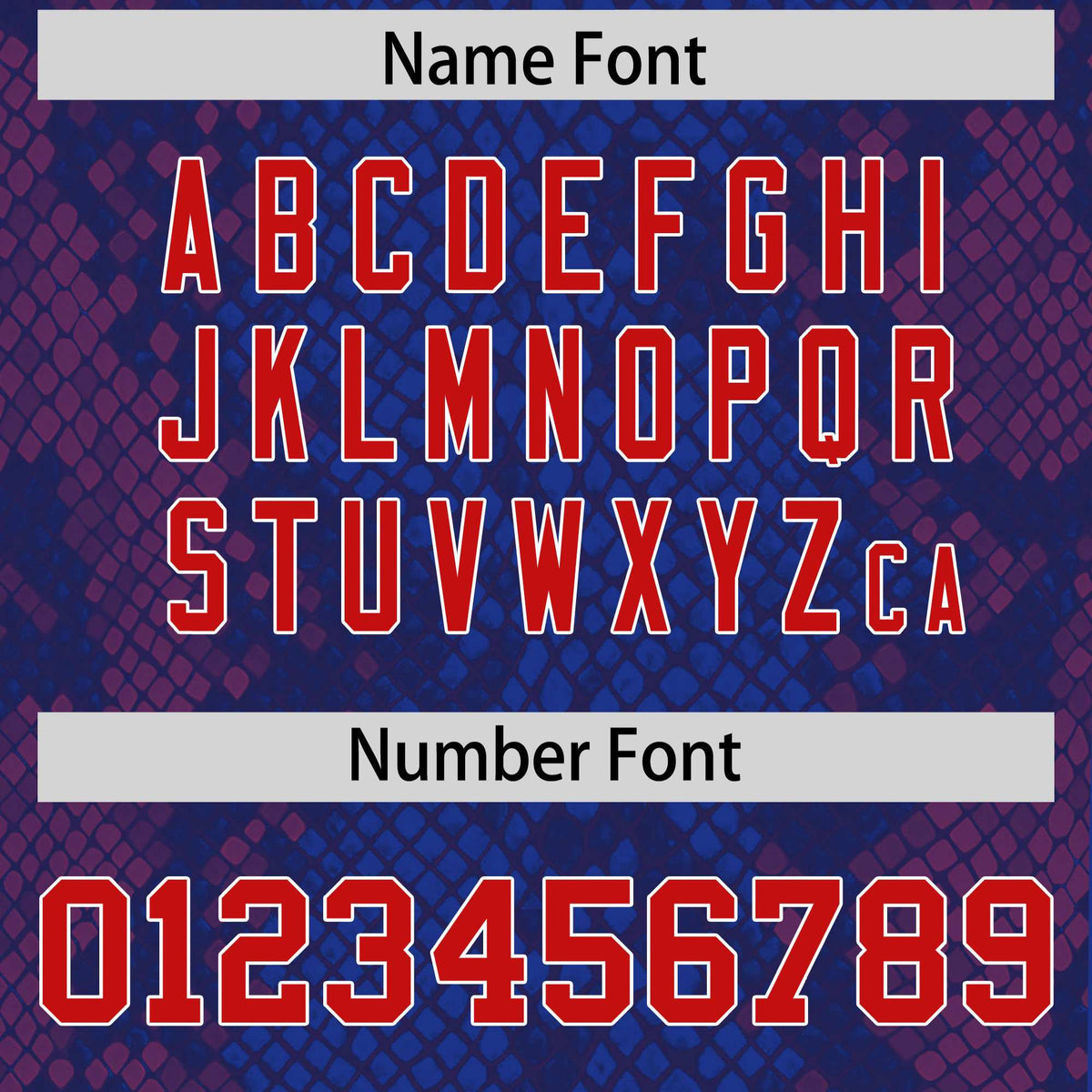 Custom Royal Personalized Snakeskin Graffiti Pattern Authentic American Football Jersey