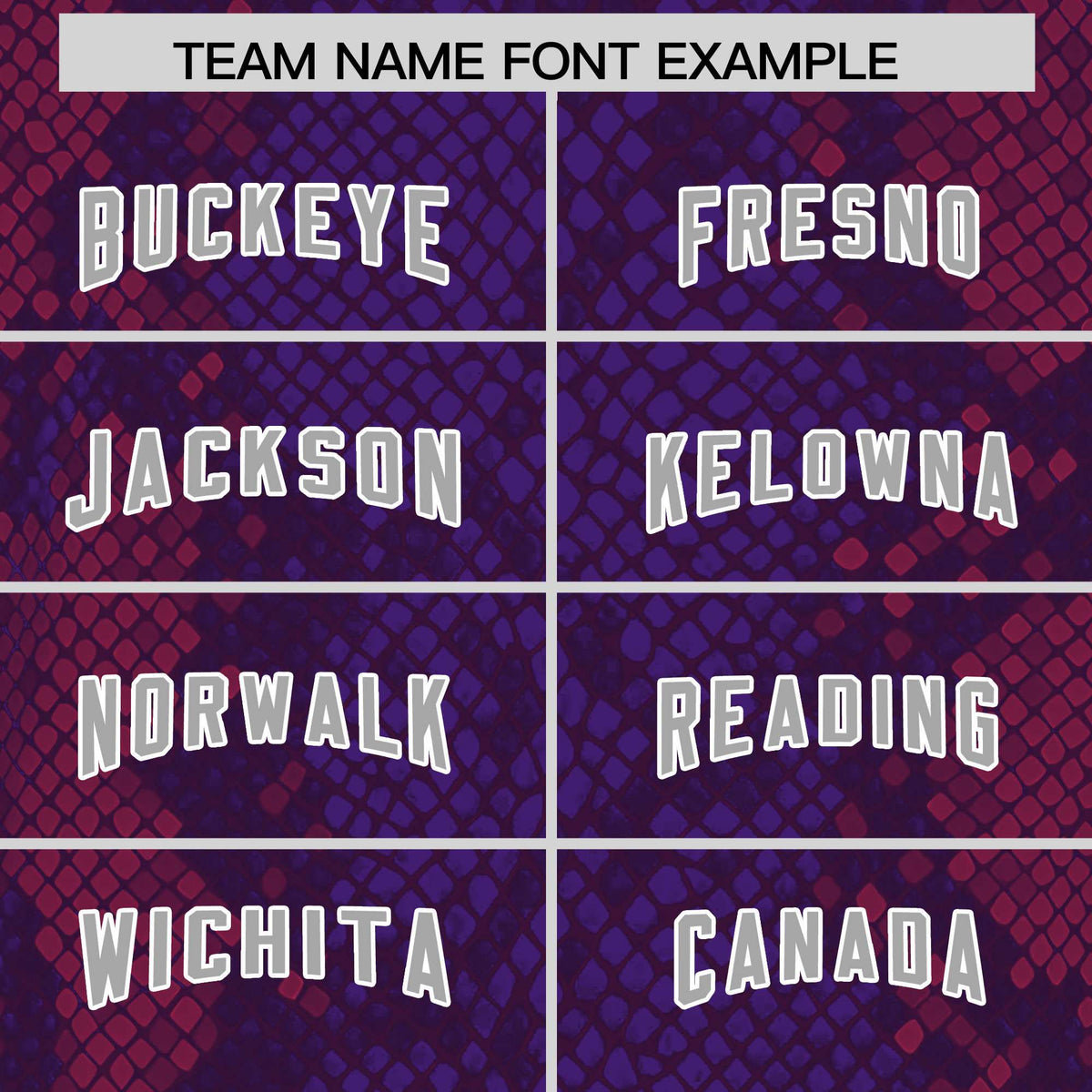 Custom Purple Personalized Snakeskin Graffiti Pattern Authentic American Football Jersey