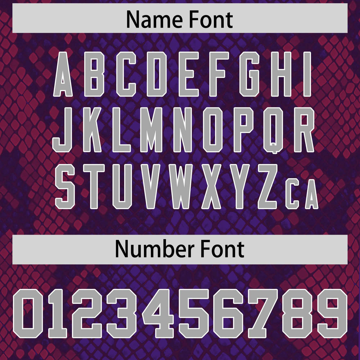 Custom Purple Personalized Snakeskin Graffiti Pattern Authentic American Football Jersey