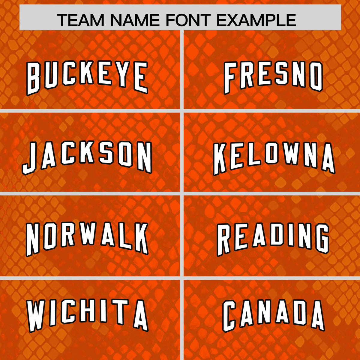 Custom Orange Personalized Snakeskin Graffiti Pattern Authentic American Football Jersey