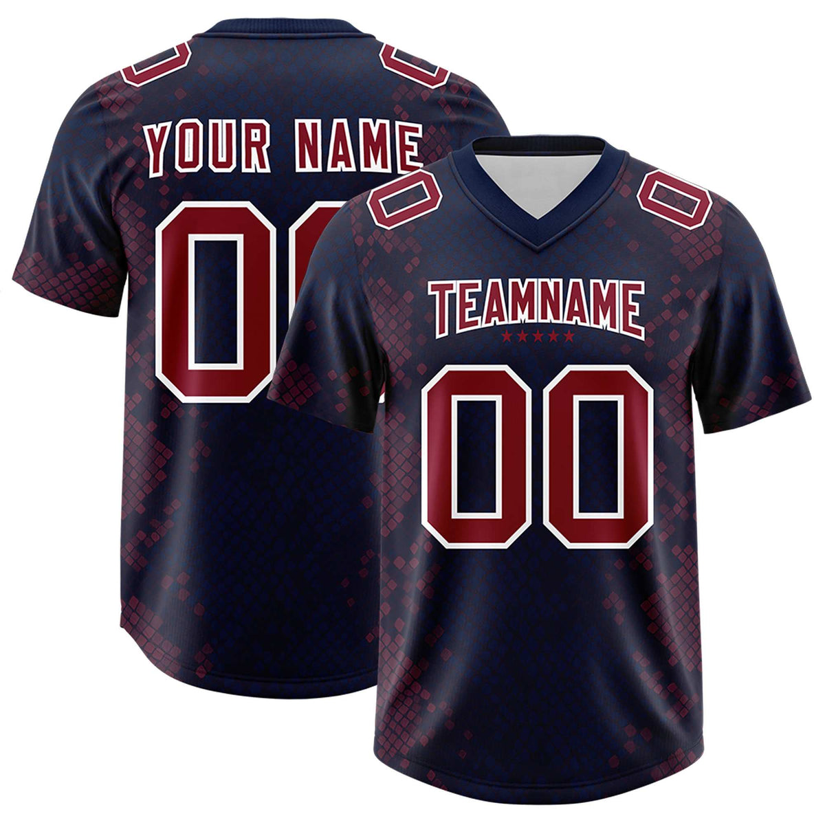 Custom Navy Personalized Snakeskin Graffiti Pattern Authentic American Football Jersey