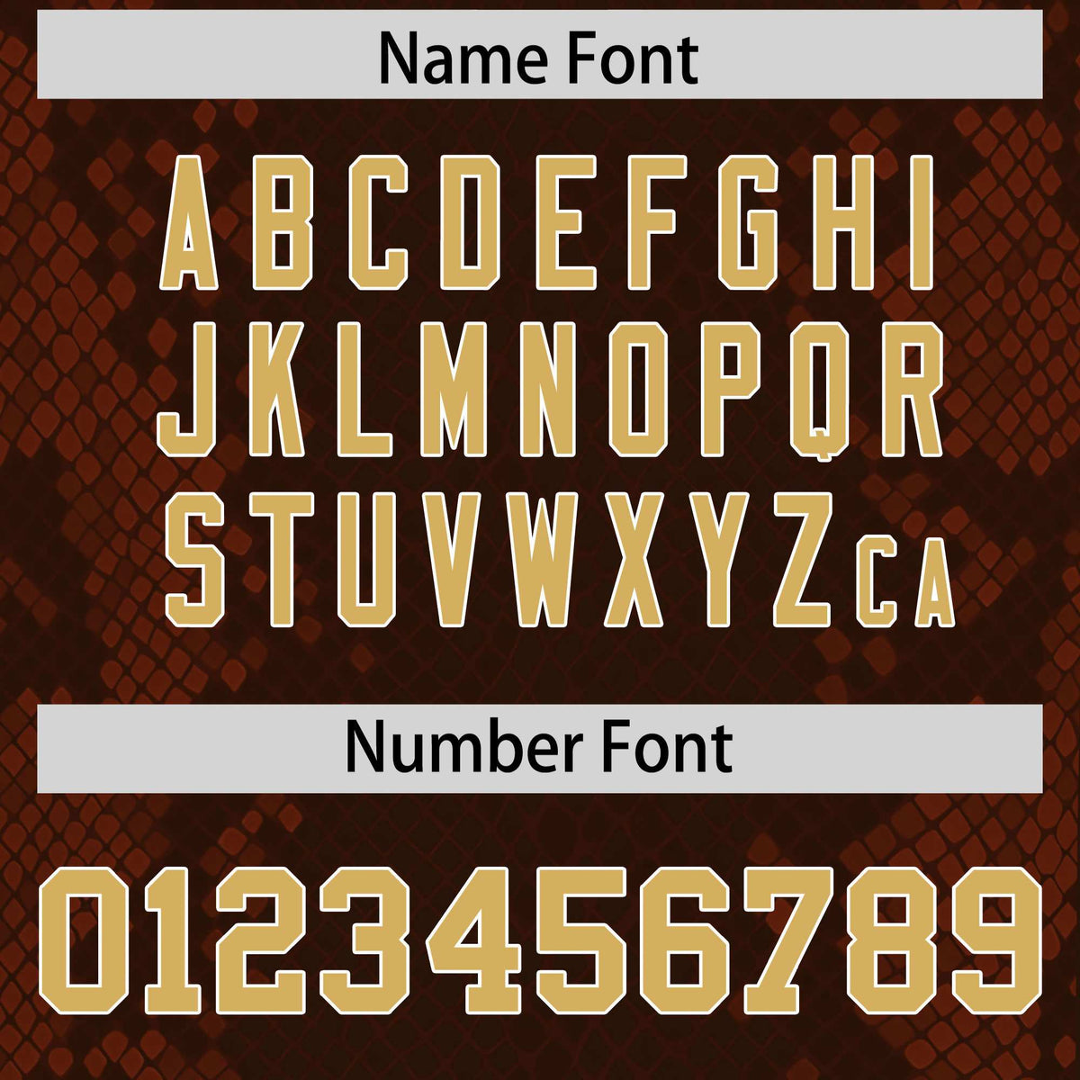 Custom Brown Personalized Snakeskin Graffiti Pattern Authentic American Football Jersey