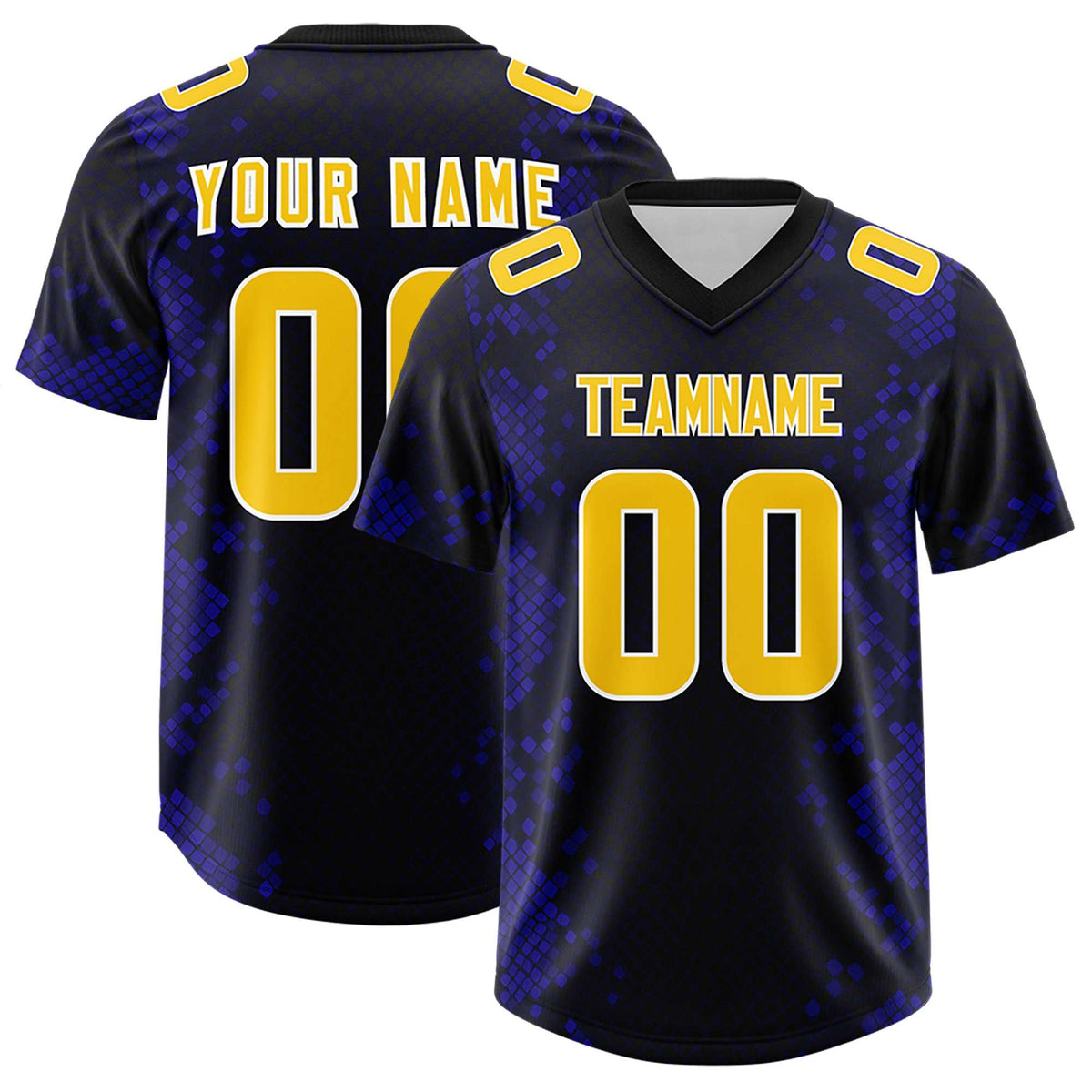 Custom Black Personalized Snakeskin Graffiti Pattern Authentic American Football Jersey