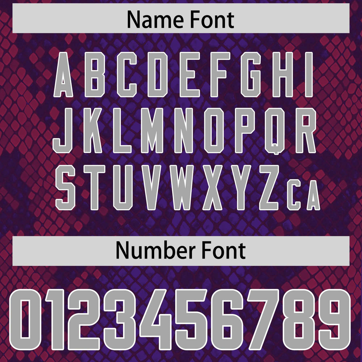 Custom Purple Personalized Snakeskin Graffiti Pattern Authentic American Football Jersey