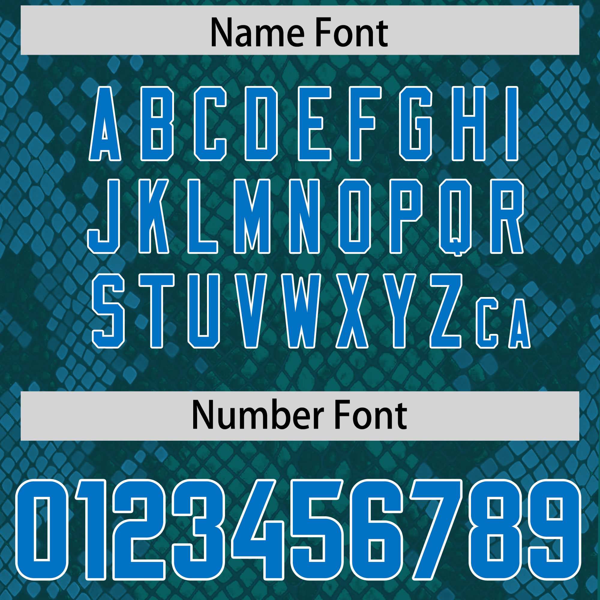 Custom Aqua Personalized Snakeskin Graffiti Pattern Authentic American Football Jersey