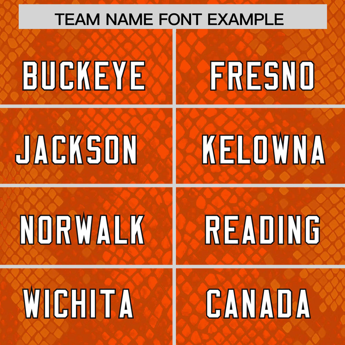 Custom Orange Personalized Snakeskin Graffiti Pattern Authentic American Football Jersey