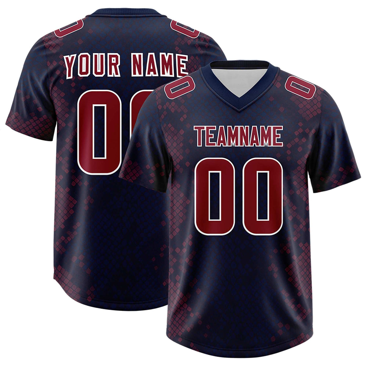 Custom Navy Personalized Snakeskin Graffiti Pattern Authentic American Football Jersey
