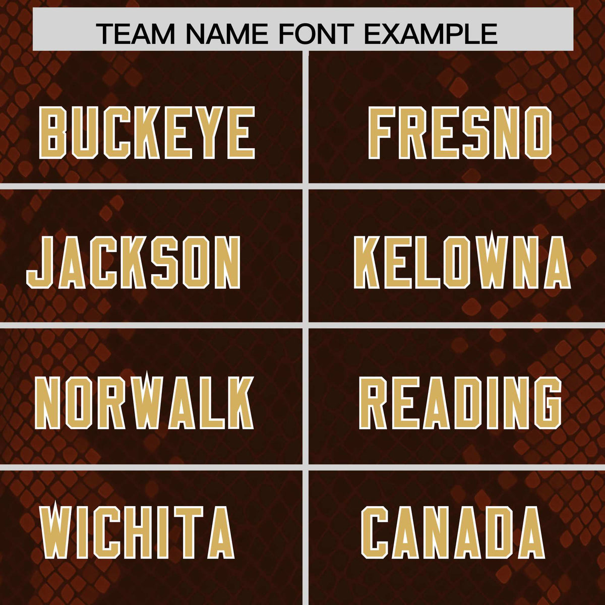 Custom Brown Personalized Snakeskin Graffiti Pattern Authentic American Football Jersey