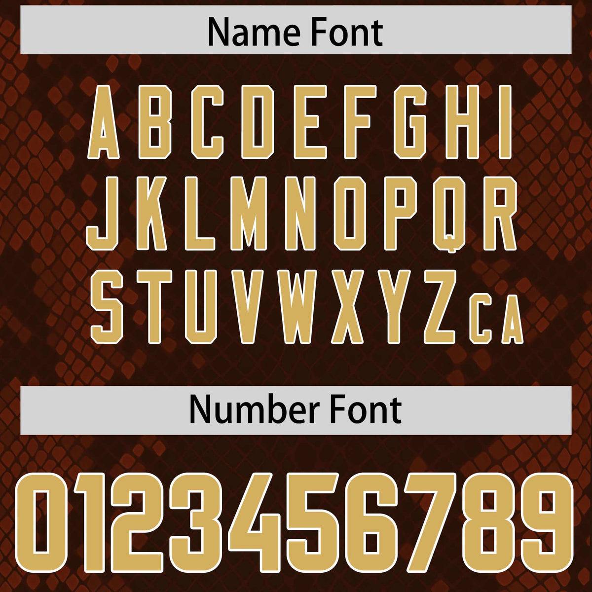 Custom Brown Personalized Snakeskin Graffiti Pattern Authentic American Football Jersey