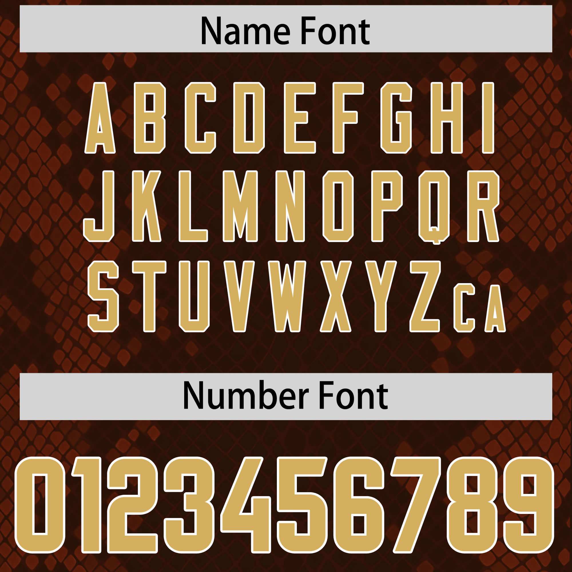 Custom Brown Personalized Snakeskin Graffiti Pattern Authentic American Football Jersey