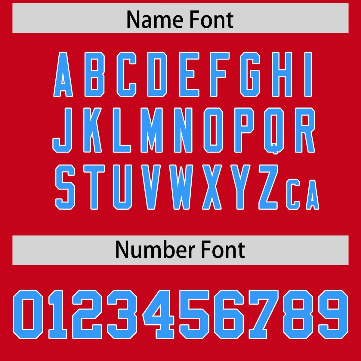 Custom Red Light Blue Personalized Shoulder Cut Two-Tone Authentic American Football Jersey