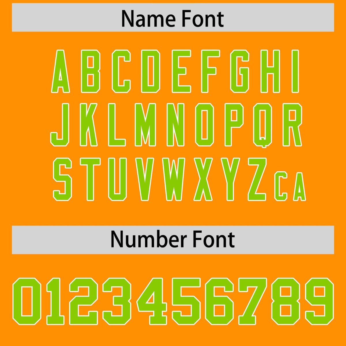 Custom Gold Orange Neon Green Personalized Shoulder Cut Two-Tone Authentic American Football Jersey