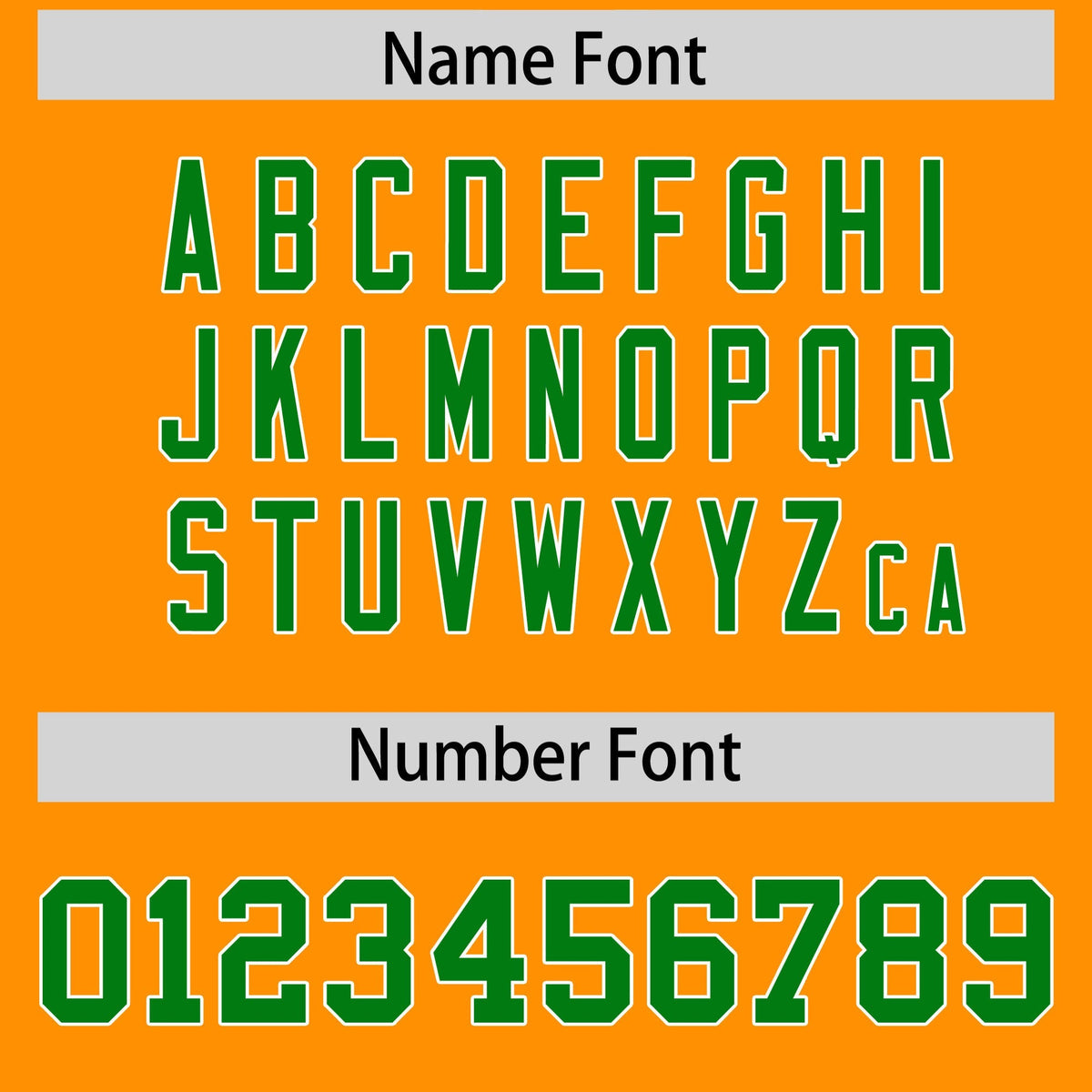 Custom Gold Orange Kelly Green Personalized Shoulder Cut Two-Tone Authentic American Football Jersey