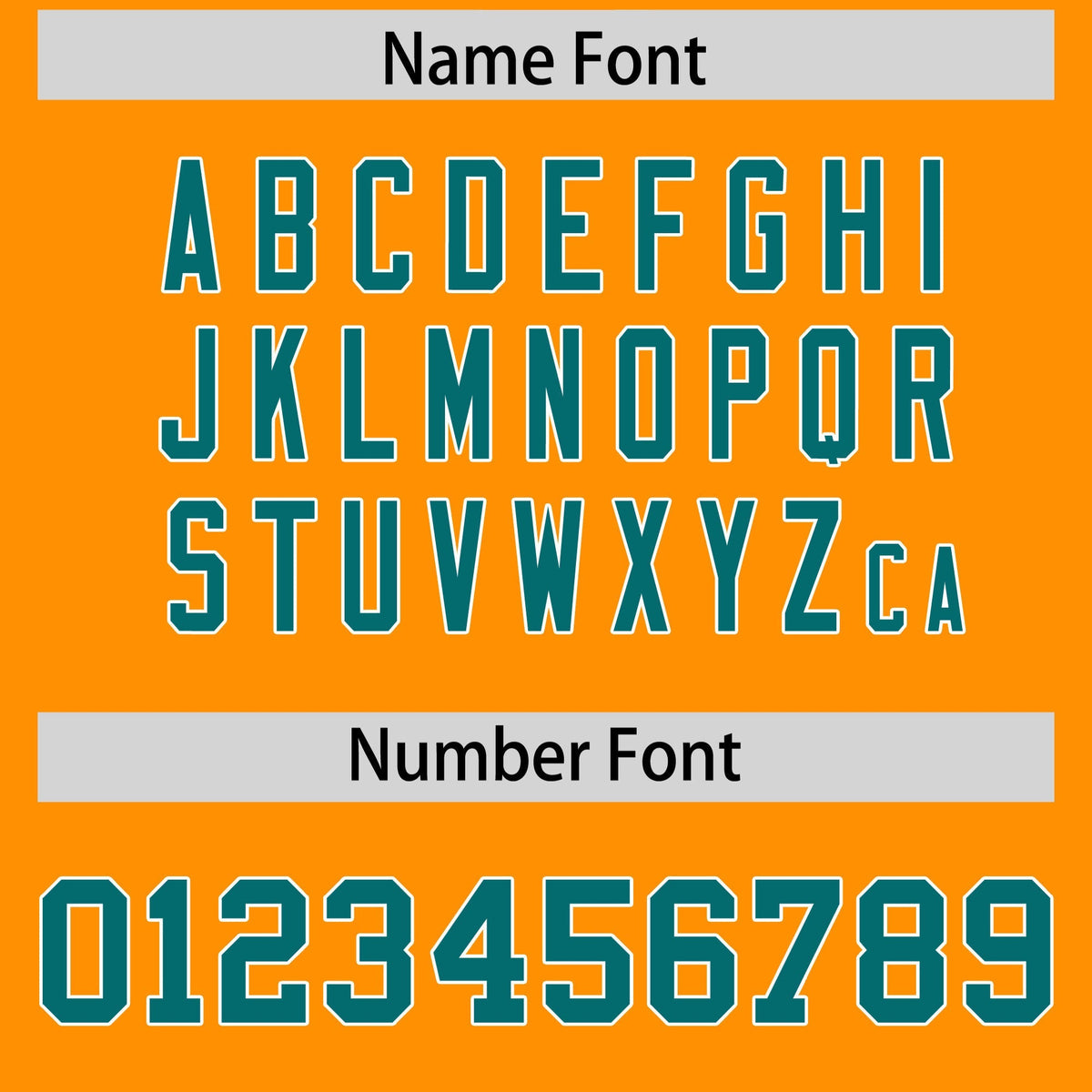 Custom Gold Orange Aqua Personalized Shoulder Cut Two-Tone Authentic American Football Jersey