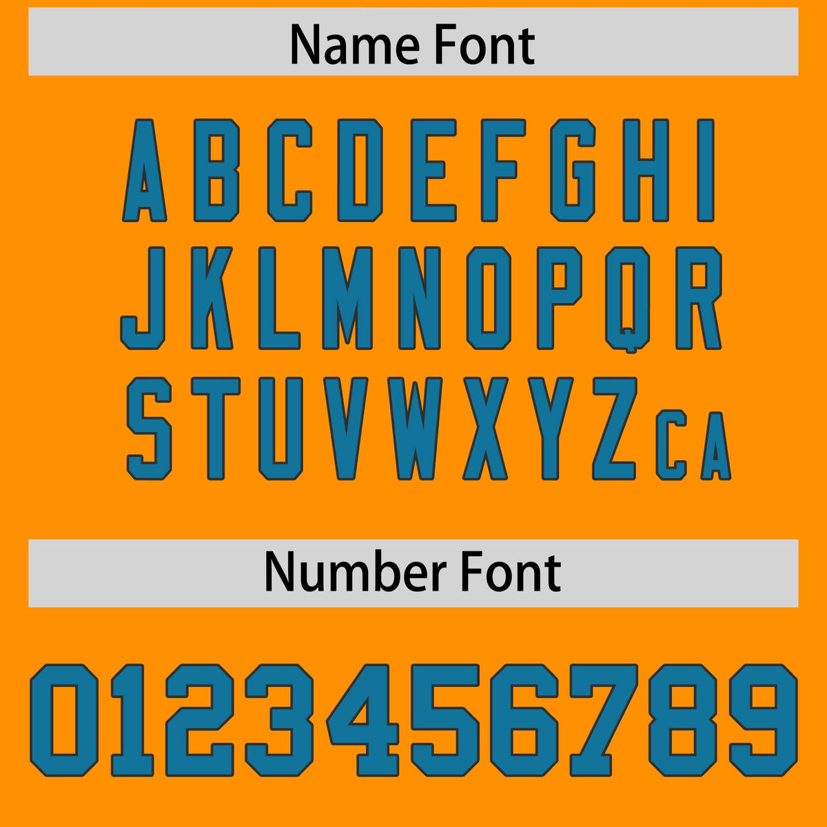 Custom Gold Orange Aqua Personalized Shoulder Cut Two-Tone Authentic American Football Jersey