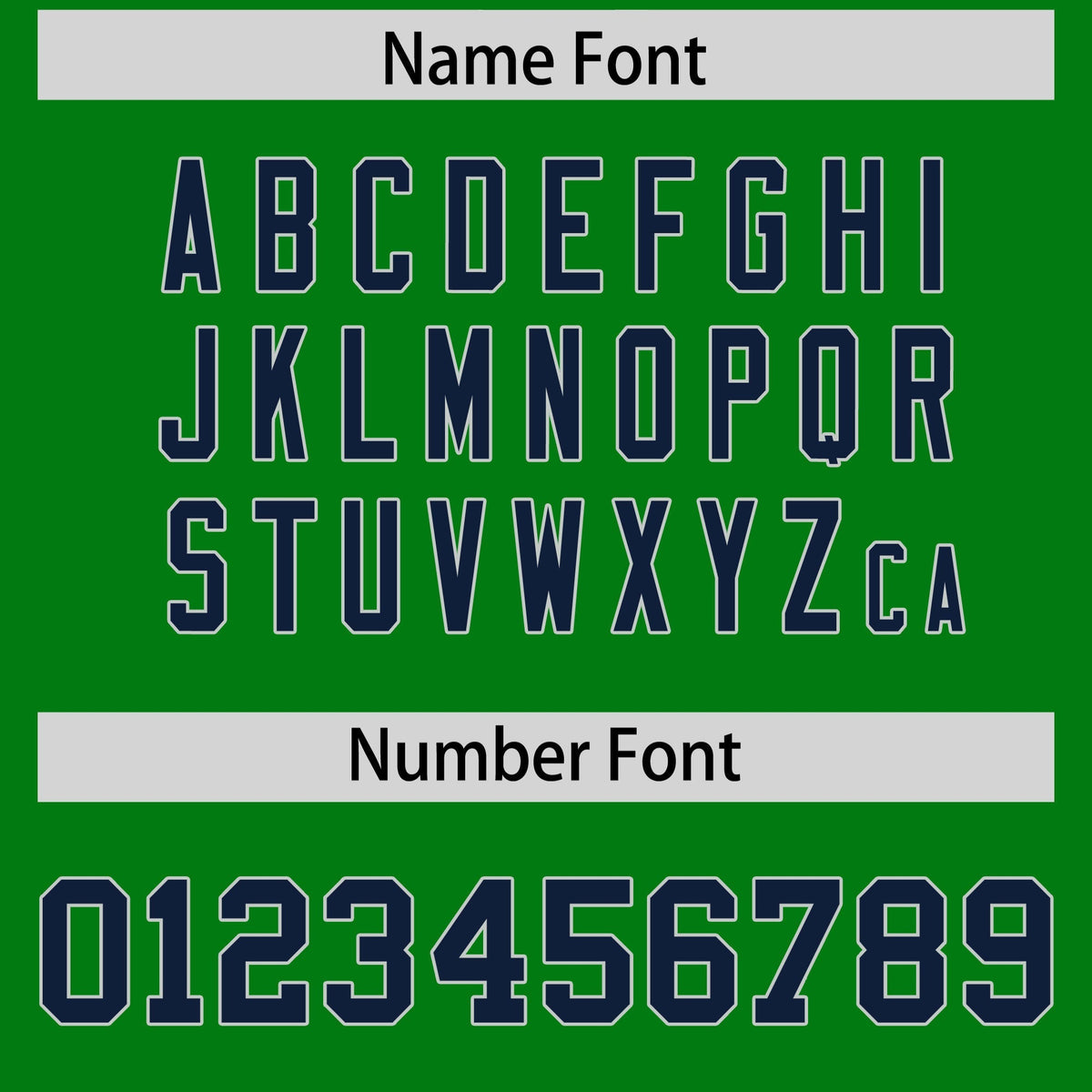 Custom Kelly Green Navy Personalized Shoulder Cut Two-Tone Authentic American Football Jersey