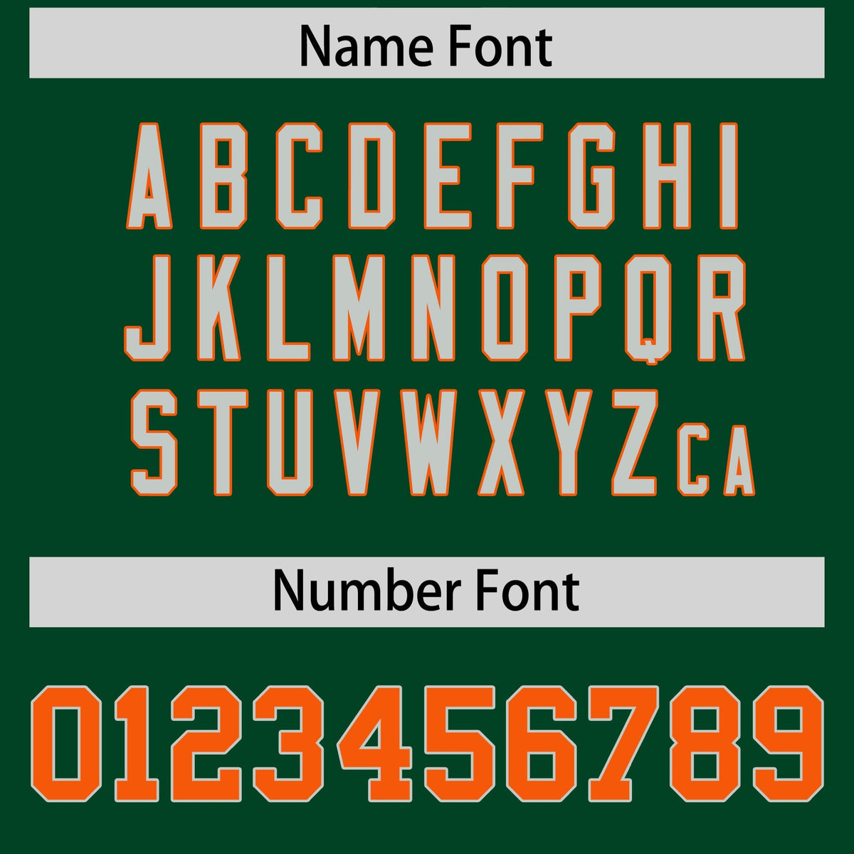 Custom Green Orange Personalized Shoulder Cut Two-Tone Authentic American Football Jersey